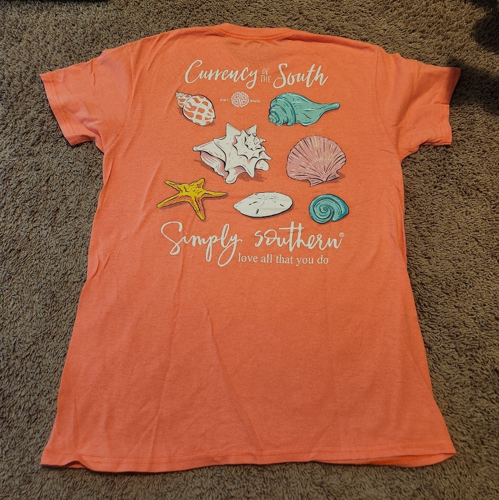 Simply Southern Women's Orange T-Shirt